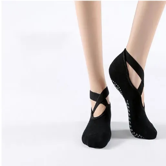 2024 Hot Sale Wholesale Custom Non-Slip Women Ankle Cotton Pilates Yoga Socks