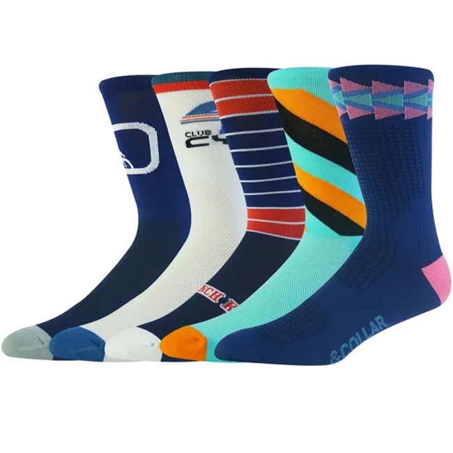 Wholesale Custom Logo Fashion Outdoor Compression Nylon Men′s Bicycle OEM Sports Bike Running Coolmax Cycling Socks