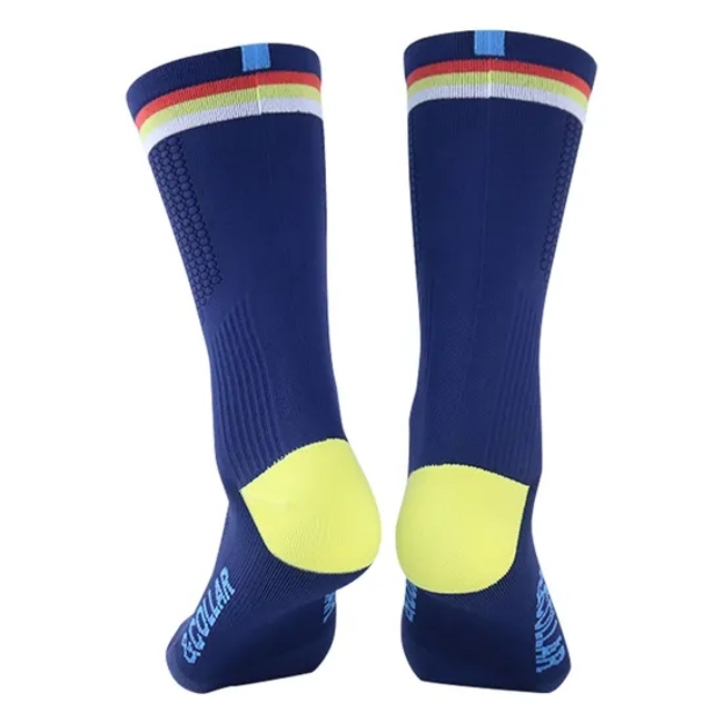 OEM Manufacturer Custom Logo Nylon Tube Cycle Sports Compression Breathable Crew Cycling Socks