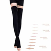 CE FDA Approved 15-21mmhg Thigh High Open Toe Medical Compression Socks