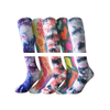 Durable Nylon printed blank sublimation socks color men s compression colorful crew socks in bulk