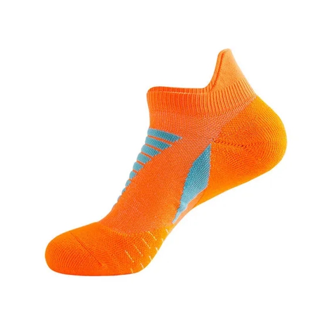 Men Cotton Logo Custom Sports Running Ankle Compression Athletic Socks