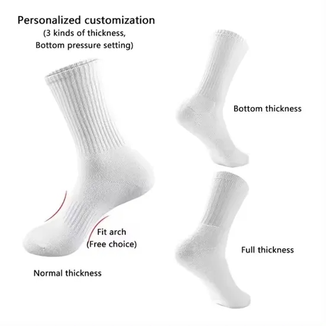 Crew Grip Woman Fashion Compression Logo Sock Wrap Label Sports Foot Sock