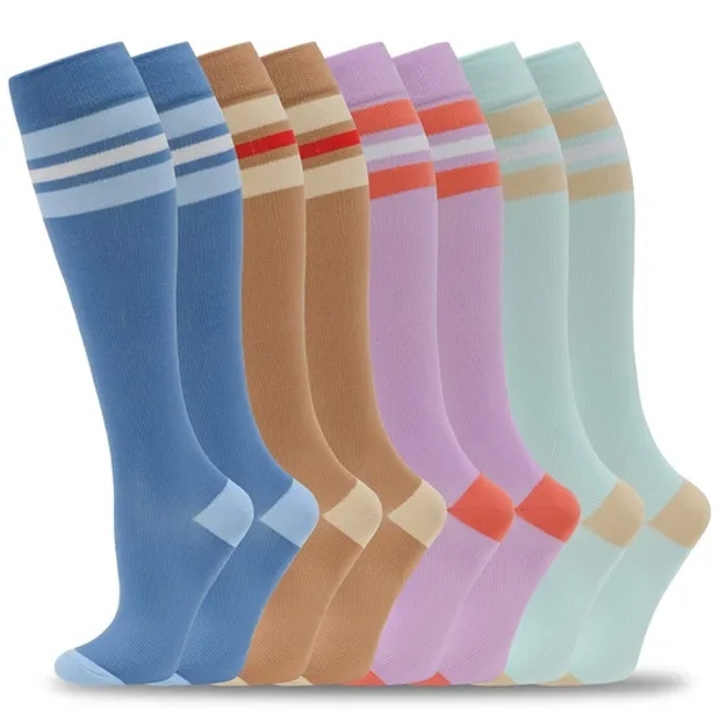 Custom Logo Designer Manufacturer 20-30mmgh Cycling Sports Compression Socks