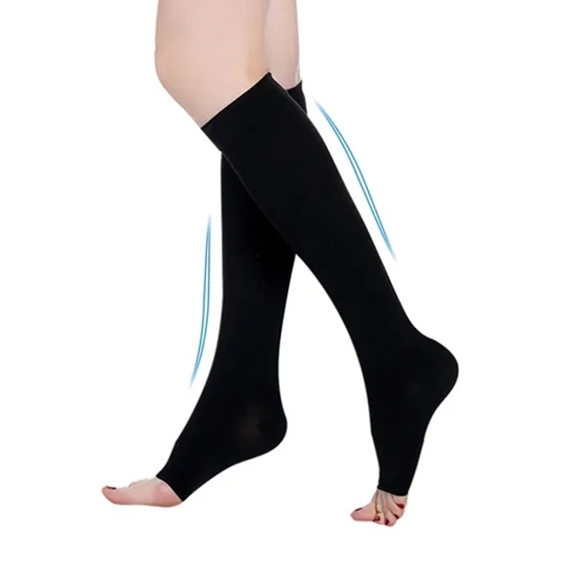 Custom Knee-High Compression Socks Men 15-20 Mmhg Anti-Varicose Veins Nurse-Recommended Running Rehabilitation Therapy Supplies