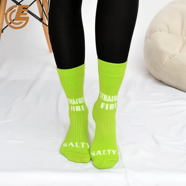 Qlm-328-9 Hiking Compression Fashion Dress Custom Socks for Young Ladies