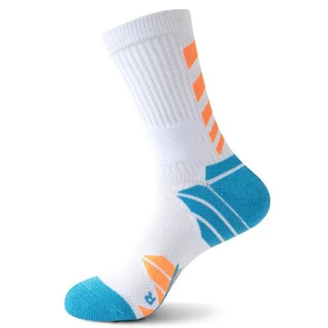 Custom Wholesale Cheap Men Sport Cotton Crew Compression Funny Fashion Jacquard Knitted Basketball Long Football Cycling Socks Manufacturer