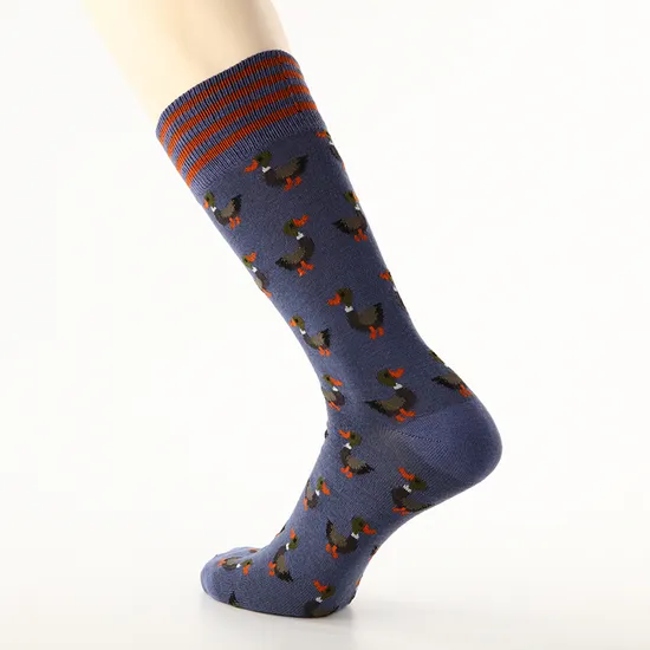 Compression Fashion Duck Cartoon Animal Designer Custom Logo Brand Holiday Wholesale Manufacturer Crew Socks