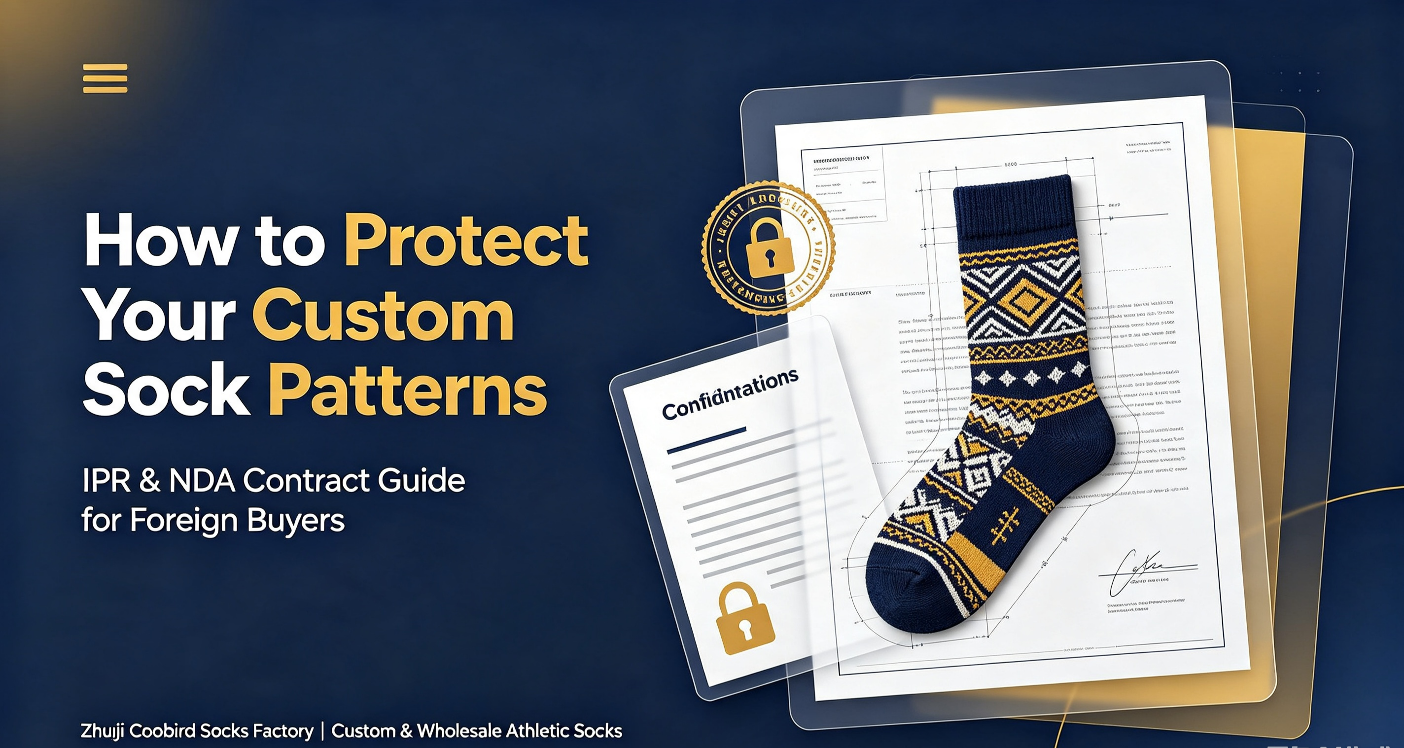 How to Protect Your Custom Socks Patterns? IPR & NDA Contract Guide for Buyers