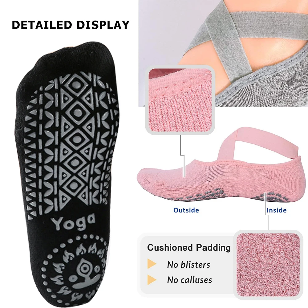 Contract Manufacturing Pilates Yoga Socks Non-Slip Woman Socks Sports Fitness Silicone Breathable Summer Bandage Dance Ballet 
