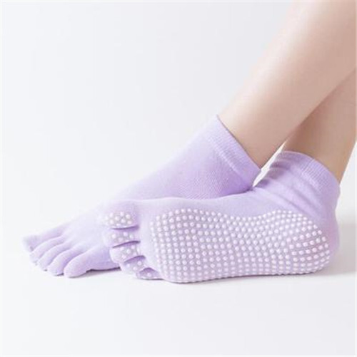 Cost-effective Anti-slip Women Sports Yoga Socks Five Fingers Silicone Non-slip Toe Socks Ballet Gym Fitness Sports Cotton 