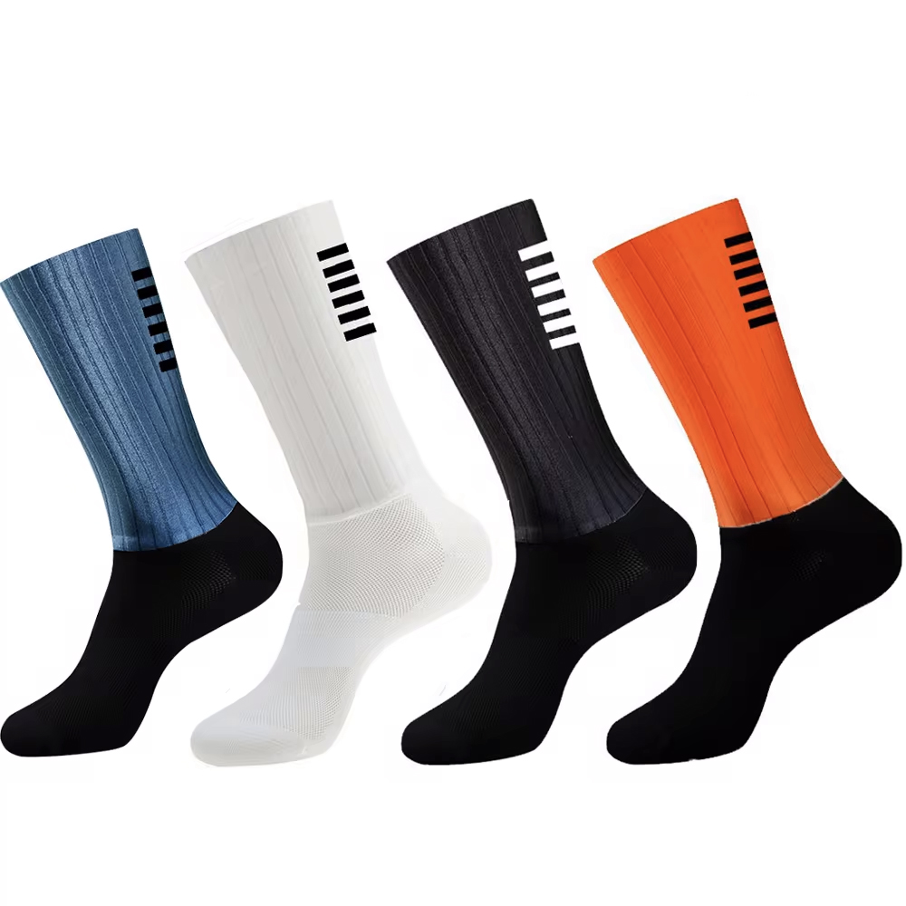 retailer Silicone Cycling Aero Socks Anti Socks Slip Men Bicycle Sport Running Bike 