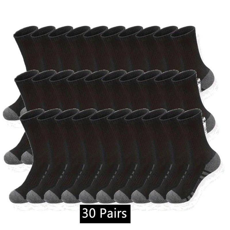 value for money Men's Classic Crew Socks Unisex Sports Socks for Men Running Basketball Anti slip Outdoor Breathable Man 