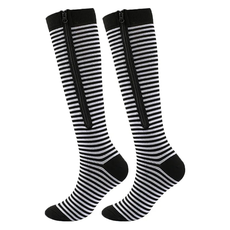 bespoke products Compression Socks Zipper Varicose Socks Outdoor Running Fitness Hiking Sports Socks Medical Care Anti Fatigue 