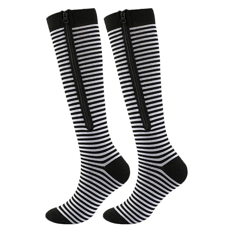bespoke products Compression Socks Zipper Varicose Socks Outdoor Running Fitness Hiking Sports Socks Medical Care Anti Fatigue 
