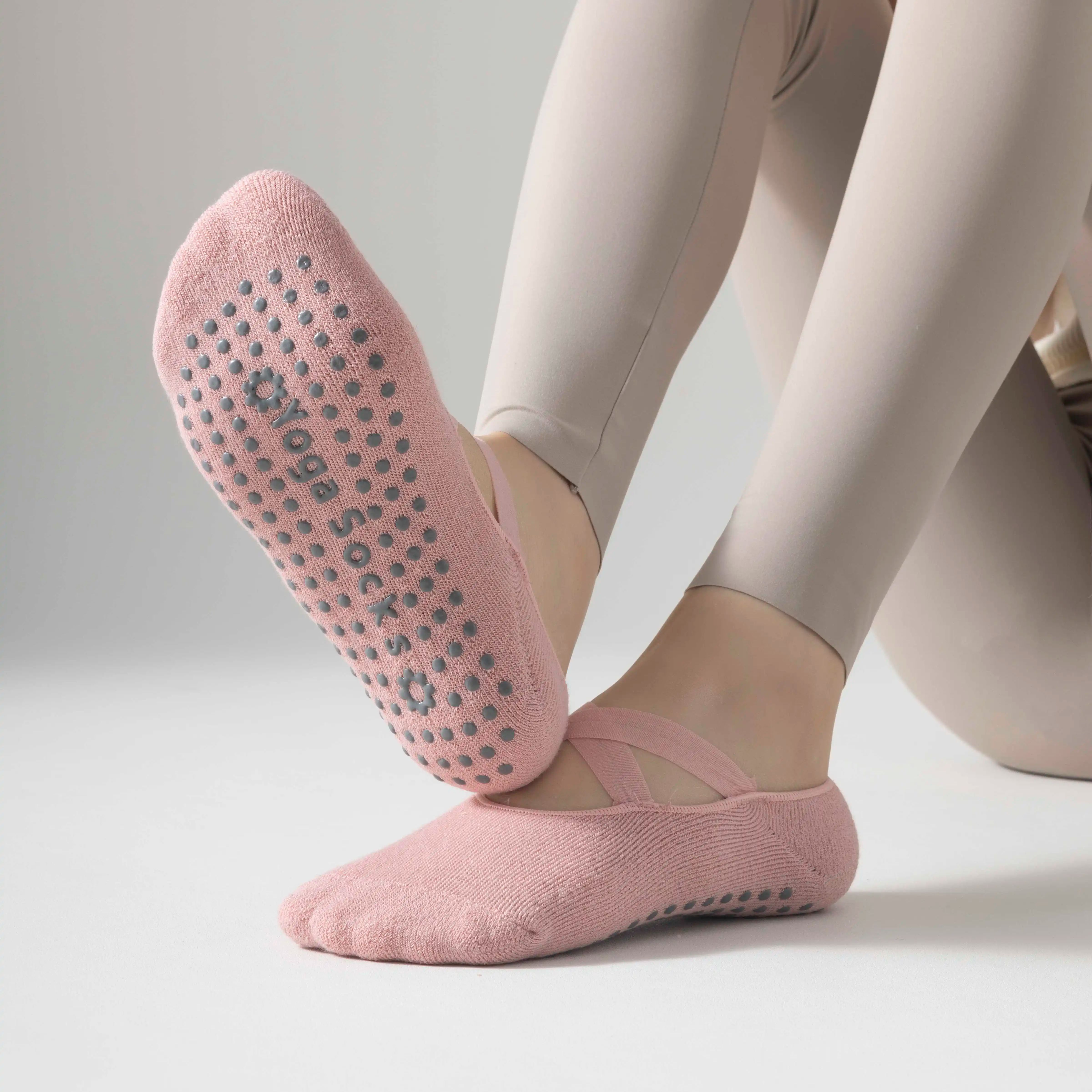 New Arrival Yoga socks, autumn and winter thickened anti slip socks, Pilates women's indoor floor dance socks for 