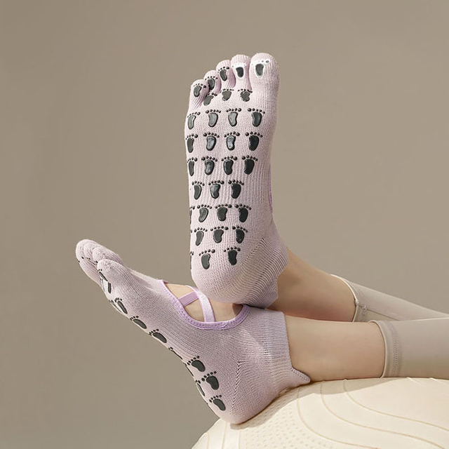 reseller Pilates Five Toe Socks Women Yoga Silicones Non-slip Grip Low-Ankle Pivot Barre 