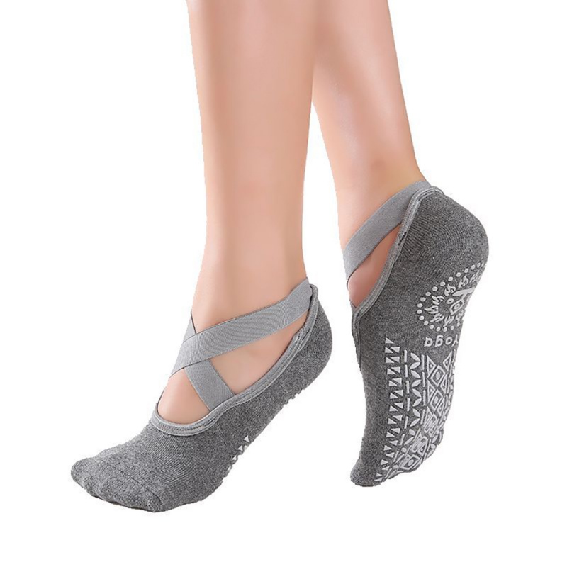 e-tailer New Women Yoga Socks Anti Slip Bandage Sports Ladies Girls Ballet Socks Dance Sock 