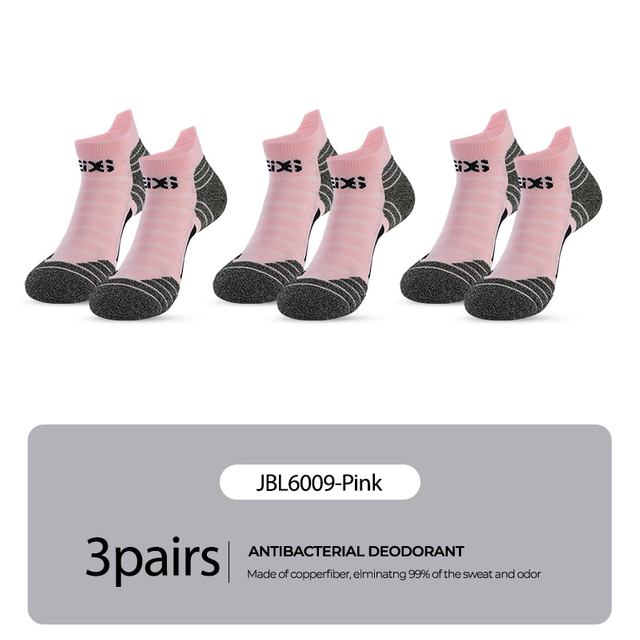 Quick Delivery Low Cut Sports Socks for Women Breathable Nano Copper Deodorant Antibacterial Non-slip MTB Cycling Soccer 