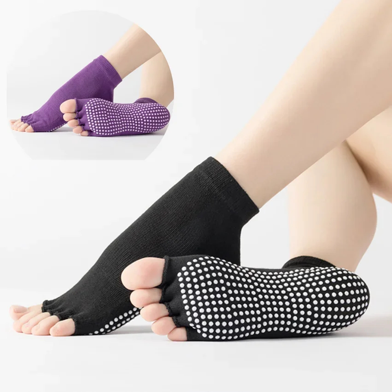 Competitive Pricing Women NonSlip Yoga Socks Summer Quick-Dry Breathable Ballte Pilates Yoga Dance Fitness Gym Sport Five Toe 