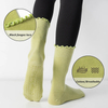 Private Label online selling lot Y Newborn Baby Socks Spring Autumn Floor Kids Socks Non Slip Loose Mouth Middle Tube Contrast 