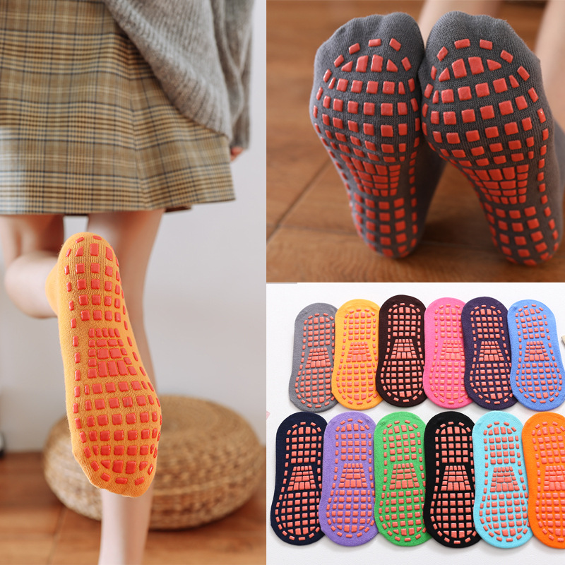Hot Product Kids Adults Anti-Slip Socks Parent-Child Trampoline Sock Cotton Socks Elasticity Sports Boys Girls Outside Children 
