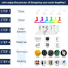Free Design Sokken Calcetines Sock-Stocking White Running Custom Logo Grip Cycling Yoga Pilates Sock Sport Women Men Socks Crew Cotton Custom Socks