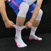 Custom Boys Girls Running Socks Black White Versatile Sports Sock with Patterned