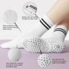 Custom Non Slip Athletic Pilates Socks Silicone Grip Football Socks