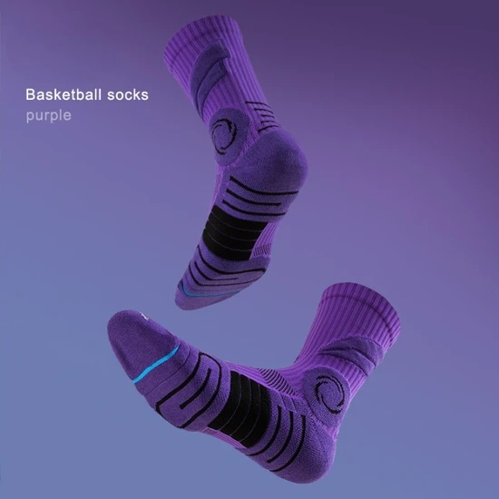 Unisex Stripe Pattern Cotton Crew Sock Sports Sock Custom Design