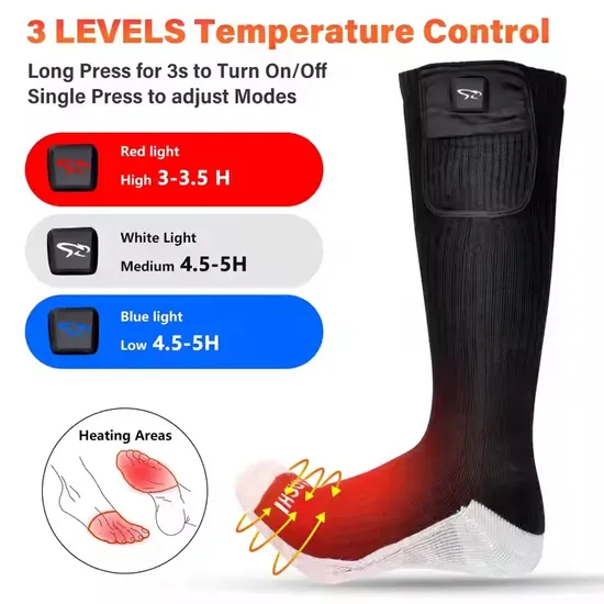 Wholesale Custom Self-Heating Tourmaline Heating Socks Massage Magnetic Therapy Health Socks