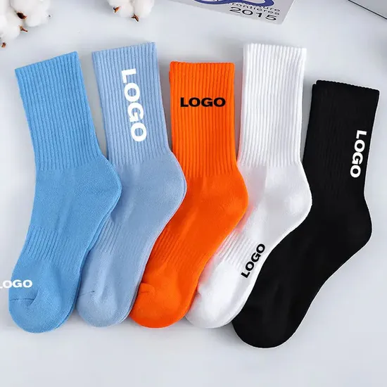 Men Custom Embroidered Athletic Performance Socks for Basketball Sport Socks