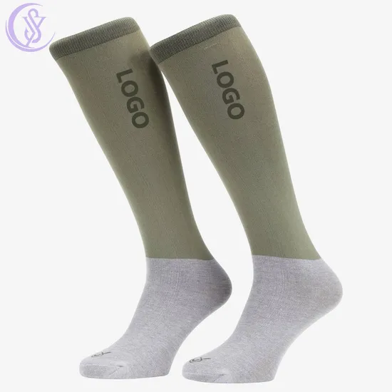 Custom Low MOQ High Quality Breathable Cotton Sporting Socks Horse Guangdong Equestrian Socks