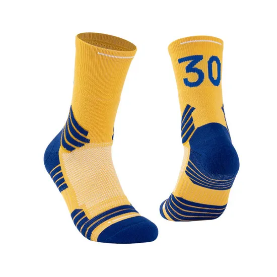 Wholesale Breathable Polyester Custom Logo Cushioned Running Basketball Socks Athletic Sports Crew Socks for Men Women