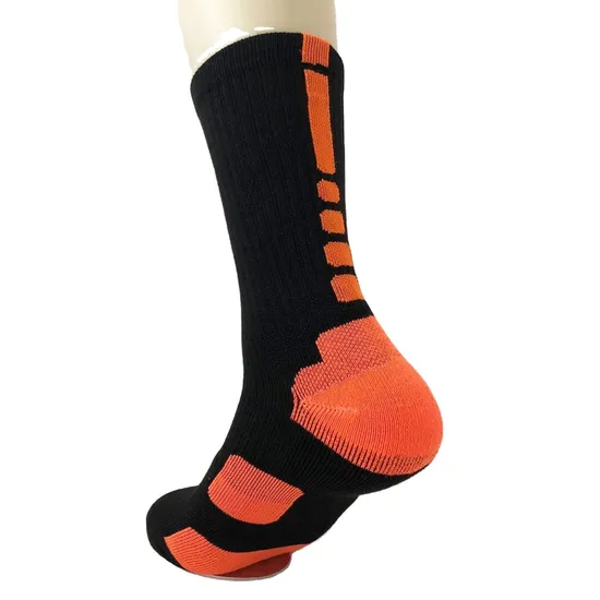 Free Sample Colorful Sports Men′s Socks Custom Logo Ribbed Cotton Socks Basketball Sports Men′s Children′s Socks