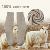 Manufacturer Wholesale Custom Indoor Casual Cuffed Cashmere Socks Women Winter Bed Warm Rib Knit 100% Pure Cashmere Socks