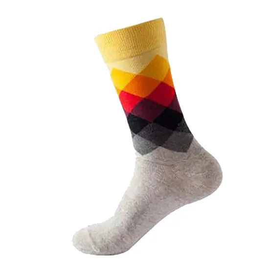 Men′ S Colorful Pattern Cotton Sock Wholesale and Custom Dress Socks