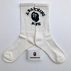 Custom Logo Cotton Knitted Sports Crew Socks for Youth Low MOQ Training Running Athletic Socks with Bottom Logo Position