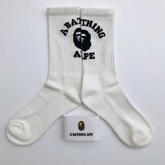 Compression Athletic Bapes Designer Sports Socks Wholesale Custom Cotton for Men Casual Knitted Cartoon Socks Crew Socks Regular