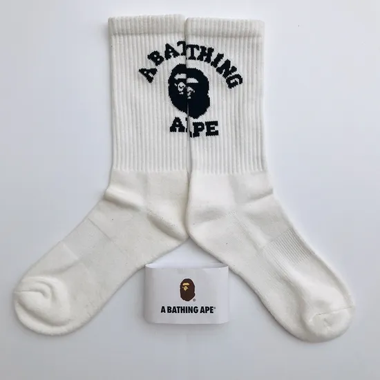 Compression Athletic Bapes Designer Sports Socks Wholesale Custom Cotton for Men Casual Knitted Cartoon Socks Crew Socks Regular