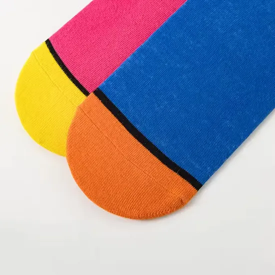 in-Stock and Custom Unisex Colored Cotton Socks Trendy Jacquard Cartoon Socks
