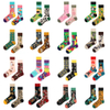 Xianghui Wholesale Custom Asymmetrical Design Colorful Christmas Cotton Happy Socks with Character