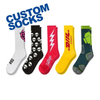 Factory High Quality Jacquard Knitted Letter Wholesale Crew Cotton Socks Sports Custom Socks Men