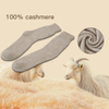 100% Pure Kashmir Wool Cashmere Knitted Socks Breathable Warm Floral/DOT Winter Stockings Customizable Logo High Crew/Long