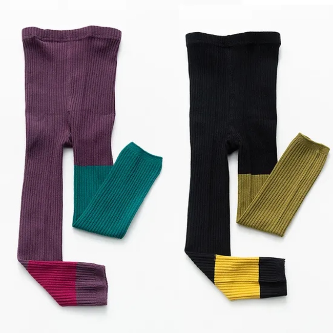 Unisex Low Price Children Baby Kids Cotton Wholesale Novelty Plain Tights Socks
