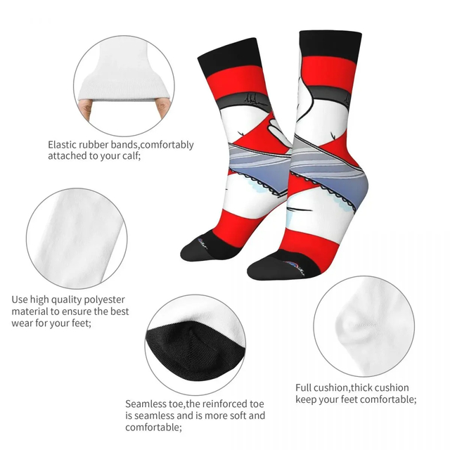 Best Soft Durable Custom Crew Men Seamless Warm Logo Cotton Funny Socks