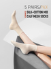 express shipping Quality Summer Silk Cotton Socks Sets women Mesh Solid Sock Thin Yarn Soft Fresh Breathy Seamless Cute 