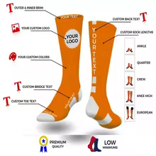  OEM Logo Crew Socks Men Running Sport Socks Cycle Athletic Custom Logo Basketball 
