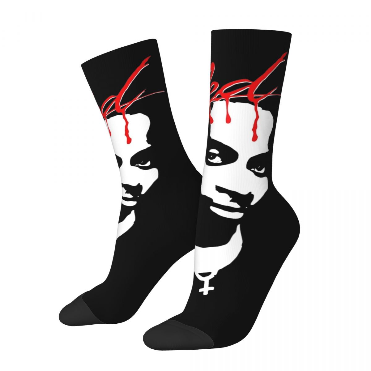  Hip hop Whole Lotta Red Playboi Carti Basketball Socks Polyester Long Socks for Unisex Sweat 