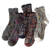 Discount Long Cycling Winter Socks women Fashion Print Korean Cotton Socks Pack Street Style Harajuku Flowers Chaussettes 